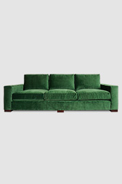 105 Cole sofa in Como Emerald green velvet