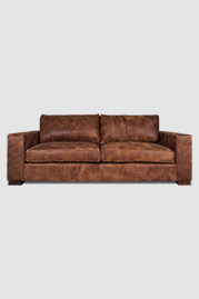 87 Cole sofa in Stallone Branch brown leather
