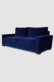 Cole sofa in Como Indigo velvet