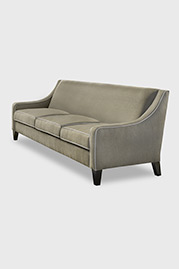 Gracie compact slope arm sofa in Ludlow Feather stain-proof fabric