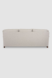 96 Blythe pillow-back English roll-arm sofa in Perry Wool Cricket White