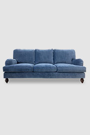 92 Blythe sofa in Como Cadet blue velvet fabric