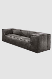 Johnny chunky sofa in Untouchable Grey Trend with reversed seams