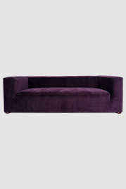 96 Johnny sofa with standard seams in Como Deep Purple velvet