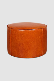 Rooster ottoman in Firenze Butterscotch leather