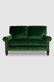 Didi love seat in Como Emerald green velvet