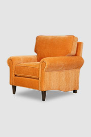 36 Didi armchair in Jay Pumpkin orange performance chenille