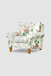 Didi armchair in custom floral fabric