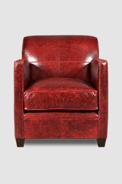 Pegeen armchair in Caprieze Salute Red leather