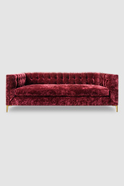 86 Atticus sofa in Milan Boysenberry velvet
