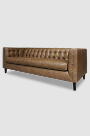 86 Atticus sofa in Winchester Taupe performance leather