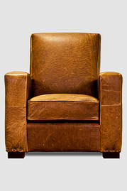 Prescott armchair in Potomac Tan leather