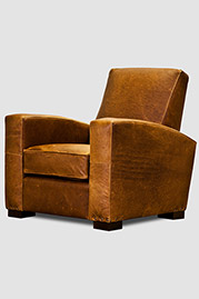 Prescott armchair in Potomac Tan leather