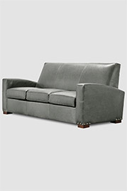 Prescott sofa in Notting Hill Steel leather