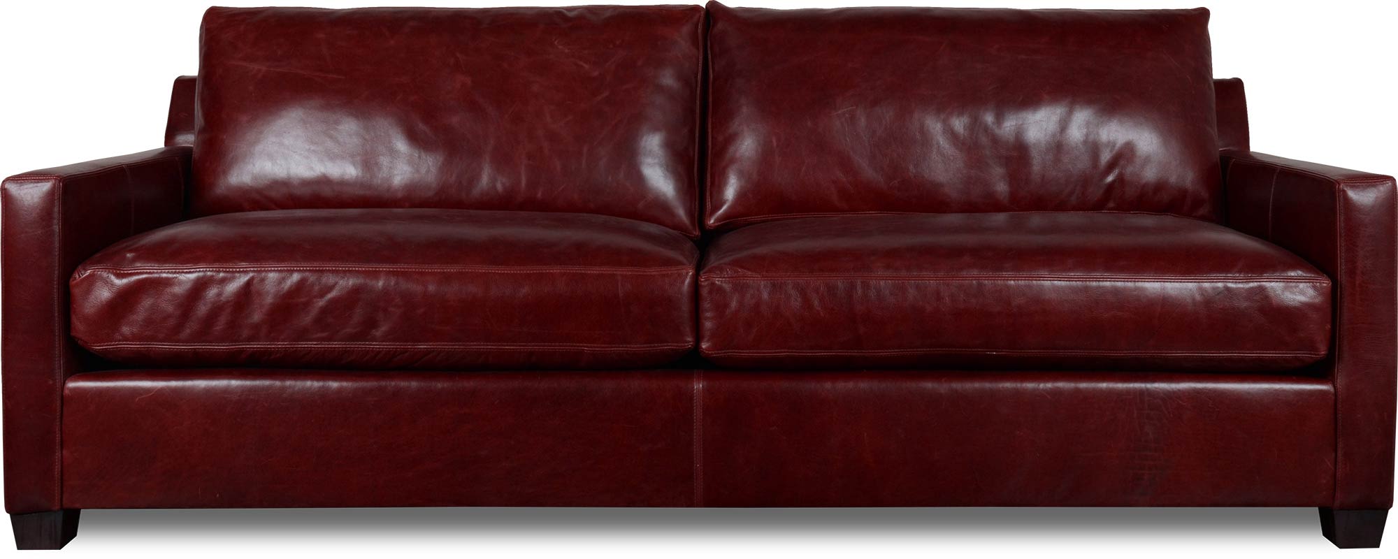 92 Palmer sofa in Cortina Firefinch 4060 red leather