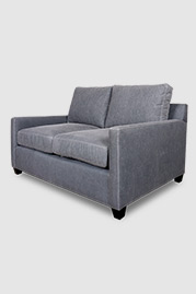 62 Palmer love seat in Martexin Original Wax Charcoal