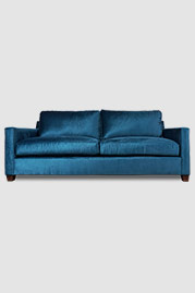 86 Palmer sofa in Thompson Caspian blue stain-proof velvet