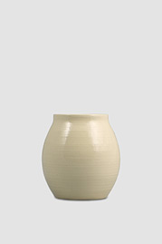 Short-Lip Small Vase, Cream