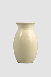 Narrow Medium Vase, Cream