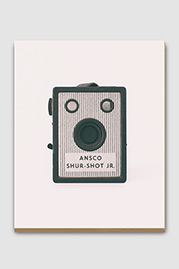 Ansco Shur-Shot Jr. Antique Camera Plywood Print