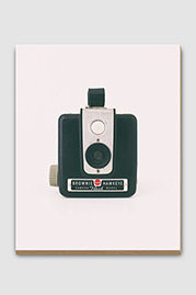 Kodak Brownie Hawkeye Flash Antique Camera Plywood Print