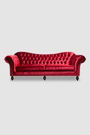Watson sofa in Prince Ruby red performance velvet