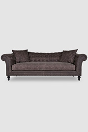 Watson tufted sofa in Martexin Original Wax 10.10 Army Duck Dark Oak fabric