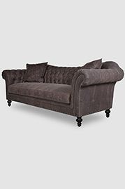 Watson tufted sofa in Martexin Original Wax 10.10 Army Duck Dark Oak fabric