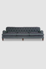 108.5 Alfie sofa in Minetta Hydrangea stain-proof fabric