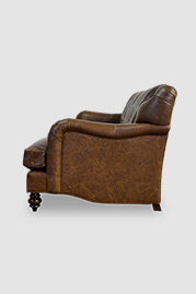 98 Alfie sofa in Everlast Dominate brown performance leather