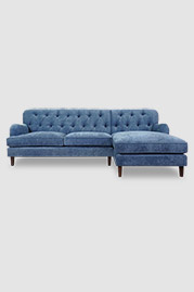 104 Alfie sofa+chaise in Jay Coastal performance fabric