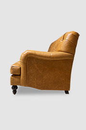 74 Alfie sofa in Yuma Sunflower brown leather