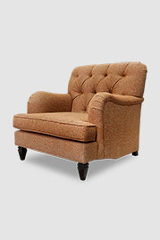 38 Alfie chair in Lugano Florence orange performance boucle fabric