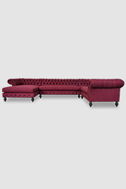 153?x101 Lucille sectional in Hudson Beet