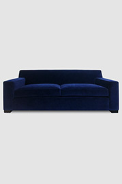 Bobby sofa in Como Indigo blue velvet