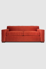 81 Bobby sofa in Lafayette Red Brick stain-proof velvet