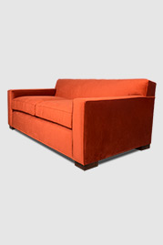 81 Bobby sofa in Lafayette Red Brick stain-proof velvet