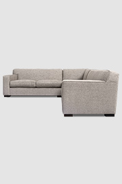 105x105 Bobby sectional in Stanton Soapstone performance fabric