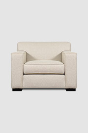 42 Bobby armchair in Ludlow Dune performance fabric