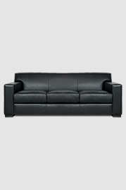 Bobby sofa in No Regrets Just Black leather