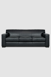 Bobby sofa in No Regrets Just Black leather