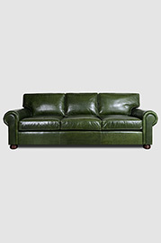 Lou sofa in Mont Blanc Winter Pine leather