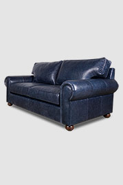 82 Lou sofa in Caprieze Denim Style natural blue leather