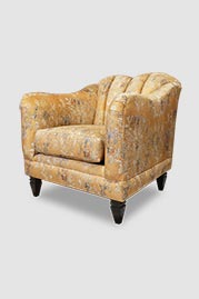 Carla armchair in Porto Karma Gold printed velvet