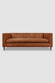 Harley sofa in Burnham Marmalade brown leather