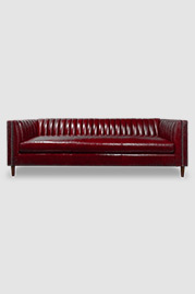 Harley sofa in Athene Fiamma red leather