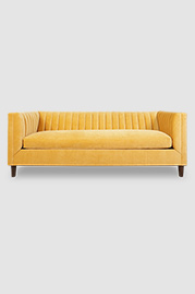 86 Harley sleeper sofa in Como Antique Gold velvet