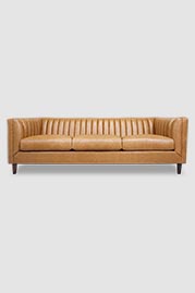 93 Harley sofa in No Regrets Pure Cognac performance leather