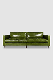 100 Natalie sofa in Mont Blanc Evergreen green leather