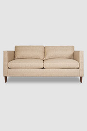 79 Natalie sleeper sofa in Chartres Hemp stain-proof fabric